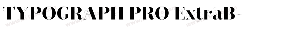 TYPOGRAPH PRO ExtraB字体转换